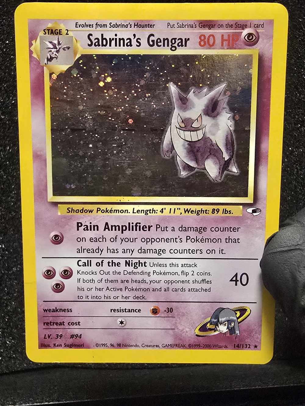 Sabrina's Gengar Card - HOLO